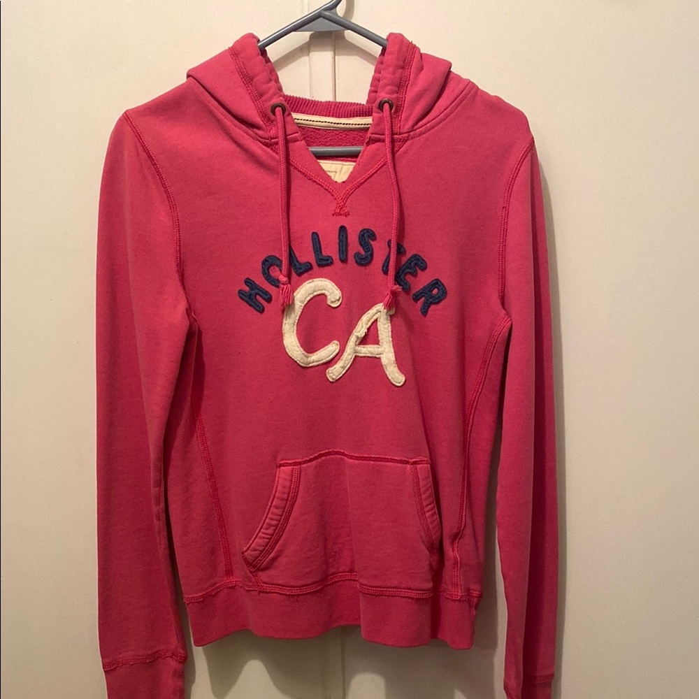 Hollister Pink Relaxed Hoodie Sweatshirt